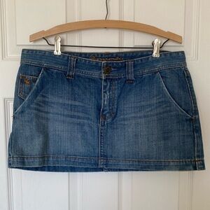 Abercrombie & Fitch Blue Denim Mini Skirt